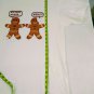 Port and Company Cotton Medium Weight White T-Shirt Gingerbread Adult Size M