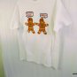 Port and Company Cotton Medium Weight White T-Shirt Gingerbread Adult Size M