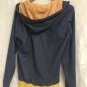 American Rag Cotton Blend Navy Blue Orange Zip Up Hoodie Size Medium