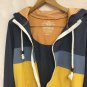 American Rag Cotton Blend Navy Blue Orange Zip Up Hoodie Size Medium