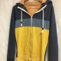 American Rag Cotton Blend Navy Blue Orange Zip Up Hoodie Size Medium