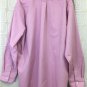 Lands End Button Up Mens 17-35 Pink Long Sleeve