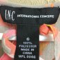 INC Blouse Womens Size 6 Sheer Butterfly Sleeves Elastic Waist