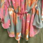INC Blouse Womens Size 6 Sheer Butterfly Sleeves Elastic Waist