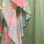 INC Blouse Womens Size 6 Sheer Butterfly Sleeves Elastic Waist