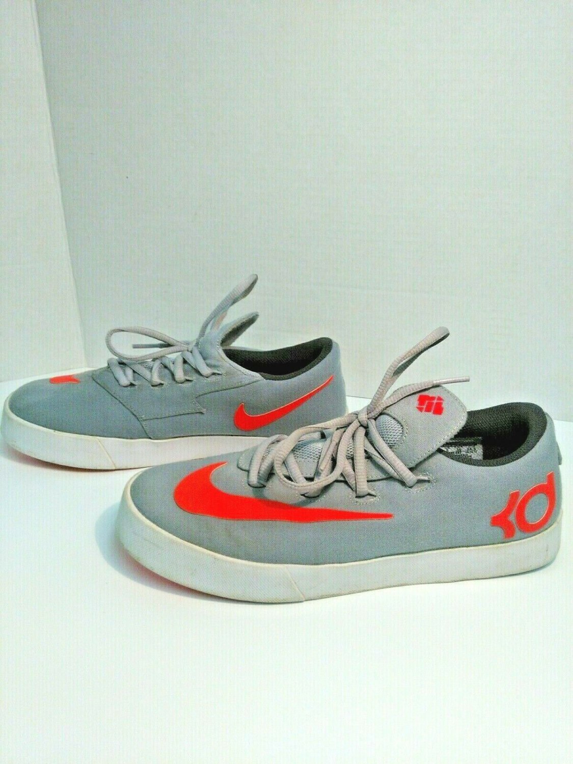 Nike KD Vulc Kids Grey Orange Size 6.5Y  642085-005