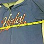 Hurley Zip Up Hoodie Sherpa Lined Blue Red Mens Large Sweatshirt