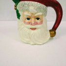Vintage 1993 Omnibus Ceramic 2 Quart Santa Pitcher