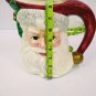 Vintage 1993 Omnibus Ceramic 2 Quart Santa Pitcher