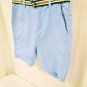 Express 100% Cotton Shorts Light Blue Matching Belt Mens Size 36 VERY NICE