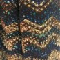 Roz And Ali Open Front Fleece Jacket Cover Sweater Womens L  Blue/brown No Belt