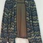 Roz And Ali Open Front Fleece Jacket Cover Sweater Womens L  Blue/brown No Belt