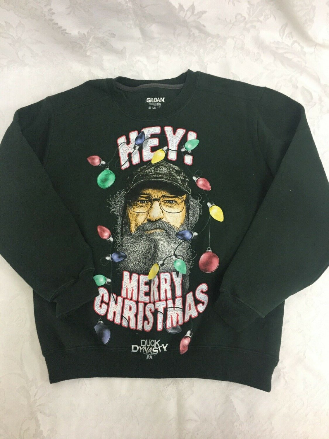 Sweatshirt Duck Dynasty Mens Small Hey Merry Christmas Pullover