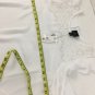 Worthington Blouse Womens Size Large Cold Shoulder Ruffle Lace Sheer