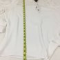 Worthington Blouse Womens Size Large Cold Shoulder Ruffle Lace Sheer