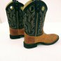 Old West CW2553 Childs Brown Leather Cowboy Boots Size 1.0-D VERY NICE Kids