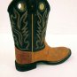 Old West CW2553 Childs Brown Leather Cowboy Boots Size 1.0-D VERY NICE Kids