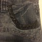 See Thru Soul Jeans Capri Cropped Women's Size 29 Patch Big Cuff
