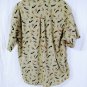Columbia  Button Up Shirt  FLY FISH Short Sleeve Mens Size XL 100% Cotton
