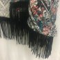 Almost Famous Sheer Cover Top Fringe Womens XL Jacket Short Sleeve Open Front