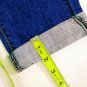 Machine pour neuf mode Distressed Blue Denim Cuffed Capris Womens Size 27 NWT