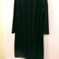 Jessica Howard Dress Womens Size 14 Black Velour With Sparkle Zip Back Party