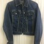 Willi Smith Jean Jacket Womens Size XS Denim Cotton Spandex 20â Length