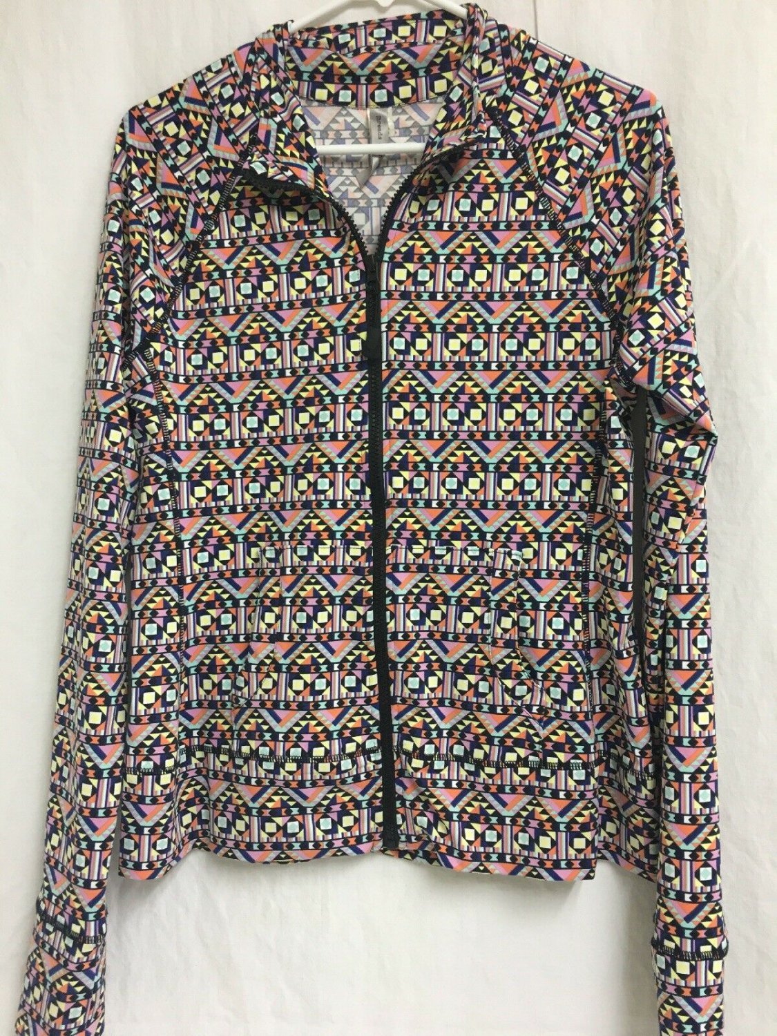 Threads 4 Thought Jacket Zip Up Womens Size Large Multi Color Southwestern