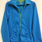 Cabelas Sweater Jacket Zip Up Knit Womens Size Small Blue/green