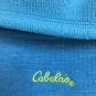 Cabelas Sweater Jacket Zip Up Knit Womens Size Small Blue/green