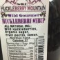 Wild Idaho Huckleberry Syrup All Natural Ingredients Organic Sugar HuckleberryMt