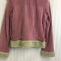 Wilsons Leather Maxima Pink Suede Coat Sherpa Lined Womens Small See Description