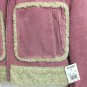 Wilsons Leather Maxima Pink Suede Coat Sherpa Lined Womens Small See Description