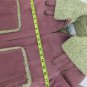 Wilsons Leather Maxima Pink Suede Coat Sherpa Lined Womens Small See Description