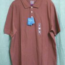Croft And Barrow Easy Care Polo Brown Short Sleeved Mens Size XL NWT