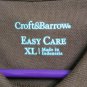 Croft And Barrow Easy Care Polo Brown Short Sleeved Mens Size XL NWT