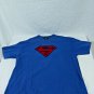 Vintage 2001 Blue Cotton Warner Bros. DC Comics Superman T-Shirt Size XL