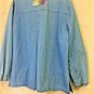 Passion 1 Jean Jacket Embroidered Hot Air Balloons Womens Size Medium Full Zip