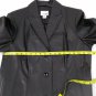East 5th Genuine Leather Black Waist Length 3 Button Womens Jacket Size Large