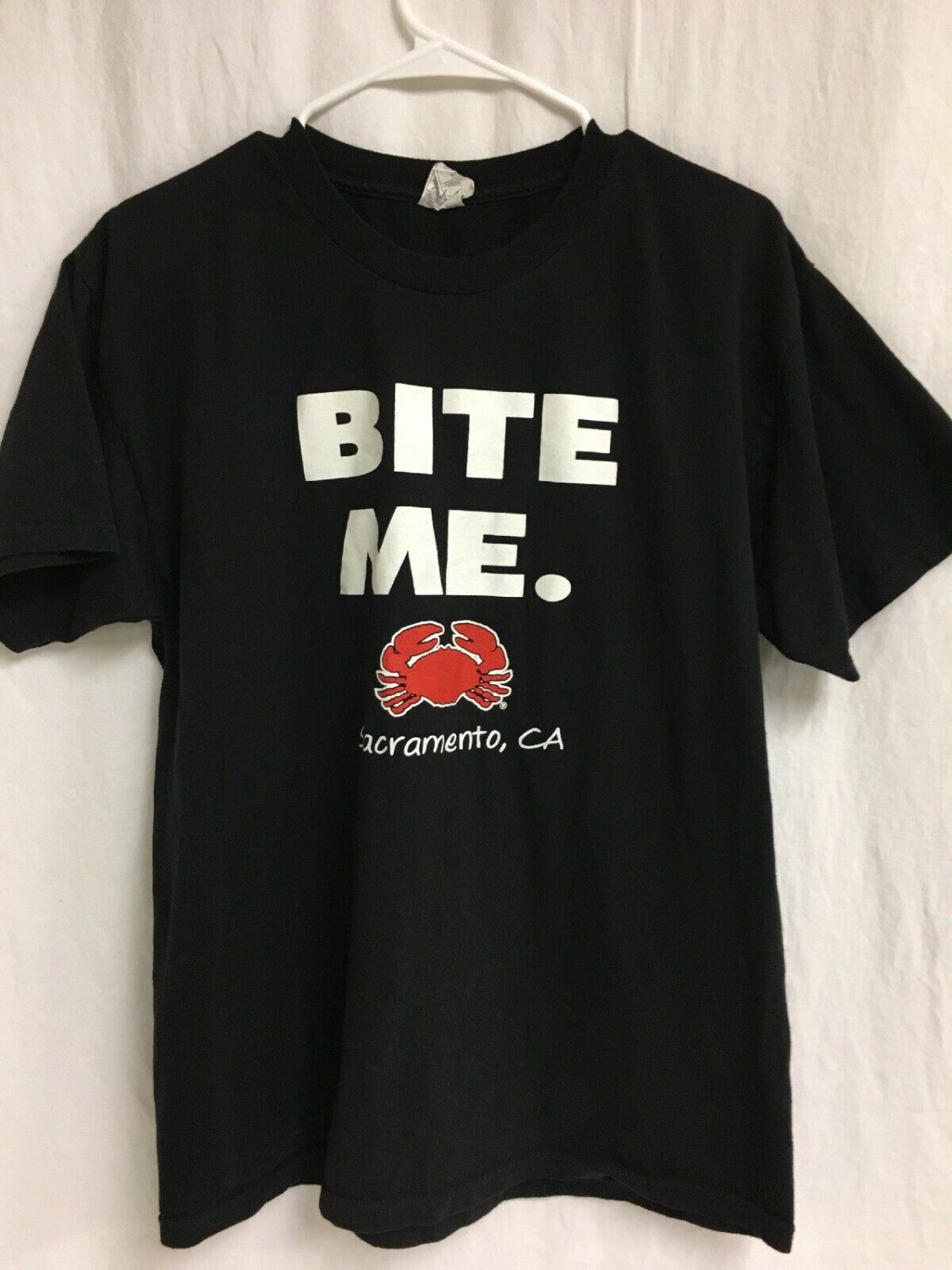 Joes Crab Shack Bite Me T-shirt Sacramento California Crab Adult Size Large