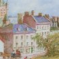 Inge Claussen Print Quebec, La Haute Ville Signed Framed. VERY NICE