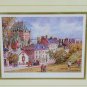 Inge Claussen Print Quebec, La Haute Ville Signed Framed. VERY NICE