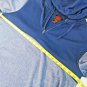 Foundry Quick Dri 1/4 Zip Navy Blue Short Sleeved Hoodie Mens Size XLT Polyester