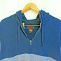 Foundry Quick Dri 1/4 Zip Navy Blue Short Sleeved Hoodie Mens Size XLT Polyester
