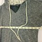 Miss Chievous Sweater Womens Size Small Hooded Gray Lace Elastic Waist