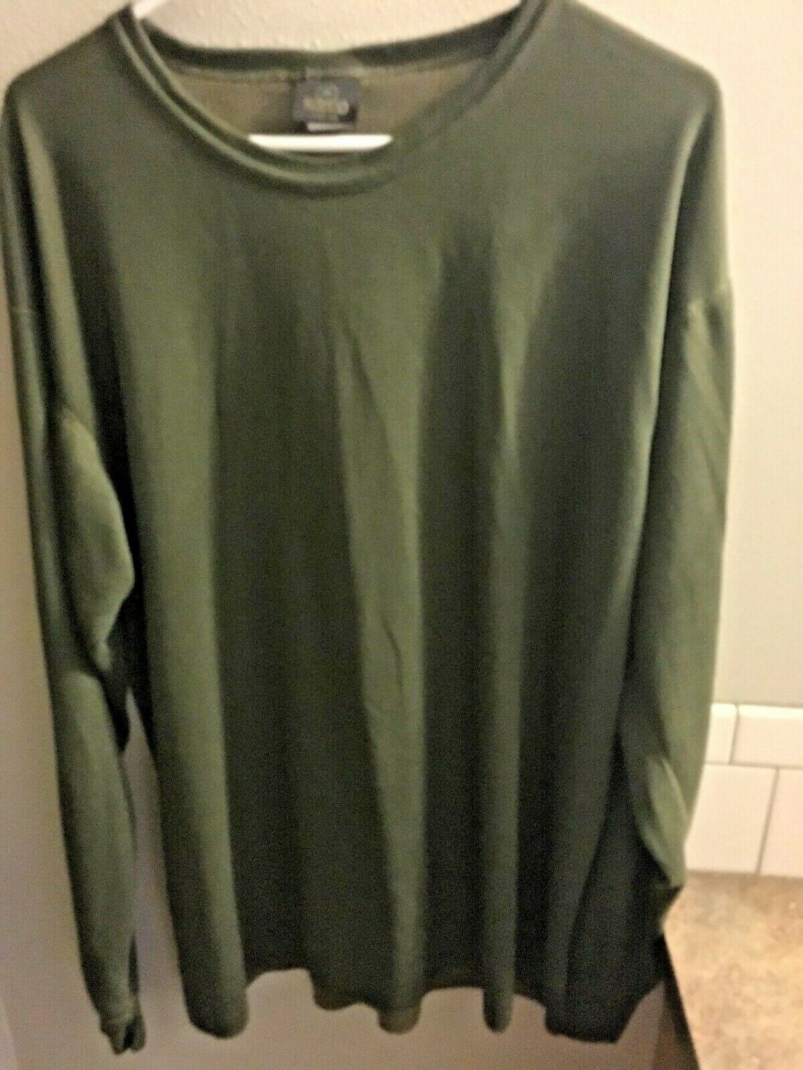 Redhead Shirt Crew Mens Size XL Hunter Green Outdoor Wear Long Sleeve