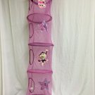 Hanging Organizer 4 Tier Mesh Closet Bedroom Organizer Monkey Pink Girls Teens