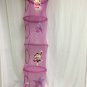 Hanging Organizer 4 Tier Mesh Closet Bedroom Organizer Monkey Pink Girls Teens