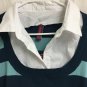 Gitano Sweater Womens 22/24W Stripe Layerd Look Career