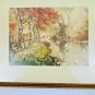 Genuine Original French Etching By Philippe "Autumn" Signed Imported From Paris